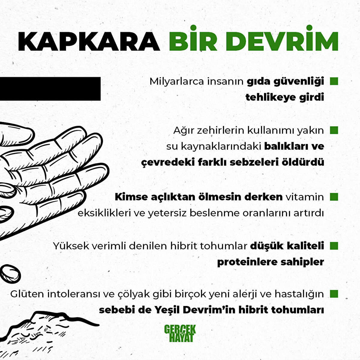 Milyarlarca insanın gıda g&#252;venliği 