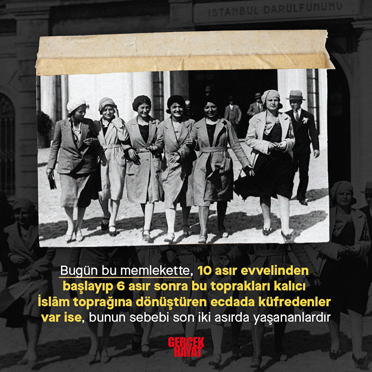 Bunun sebebi son iki asırda yaşananlardır