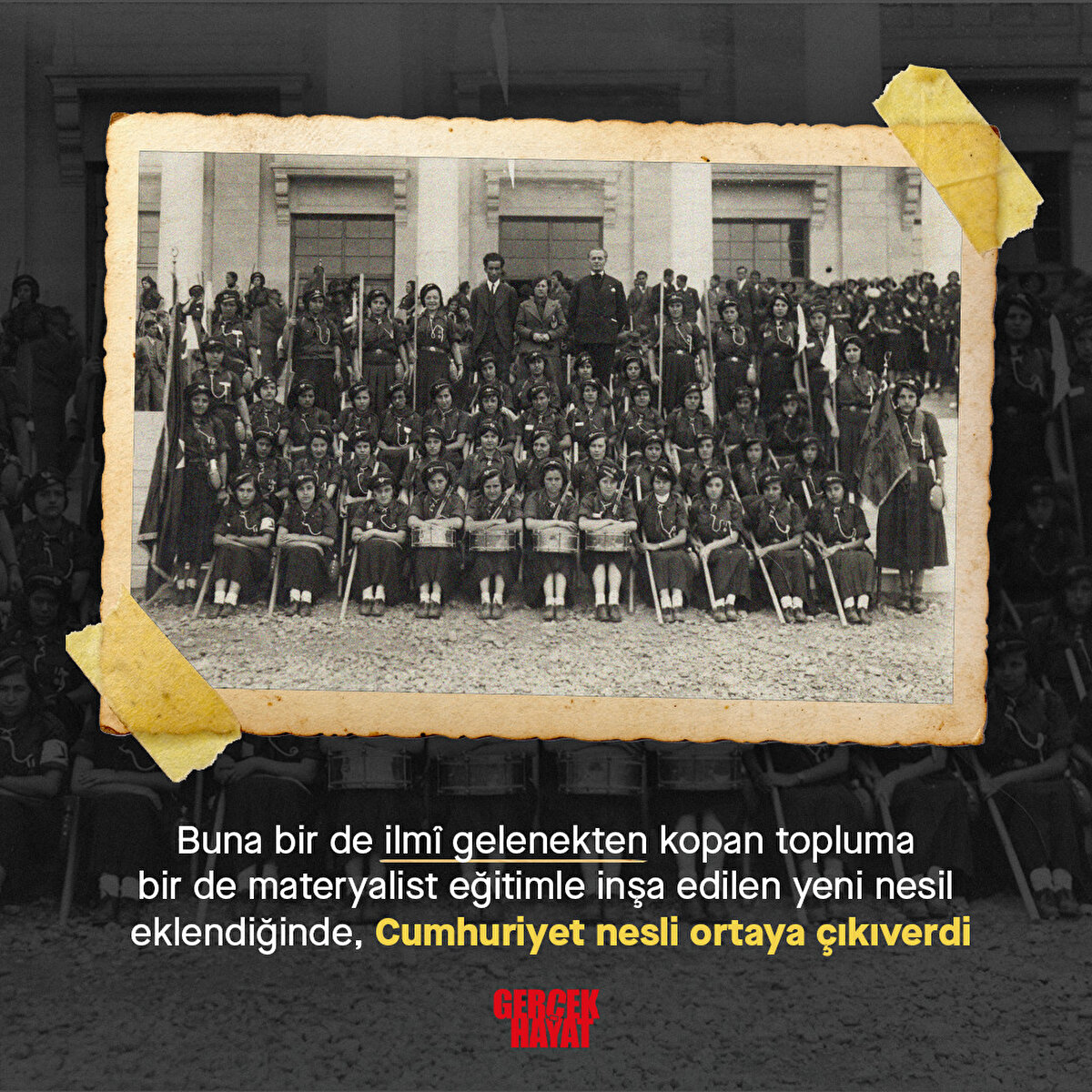 Cumhuriyet nesli ortaya &#231;ıkıverdi