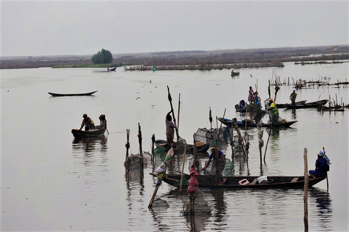 İşte Ganvie köyünden diğer kareler...