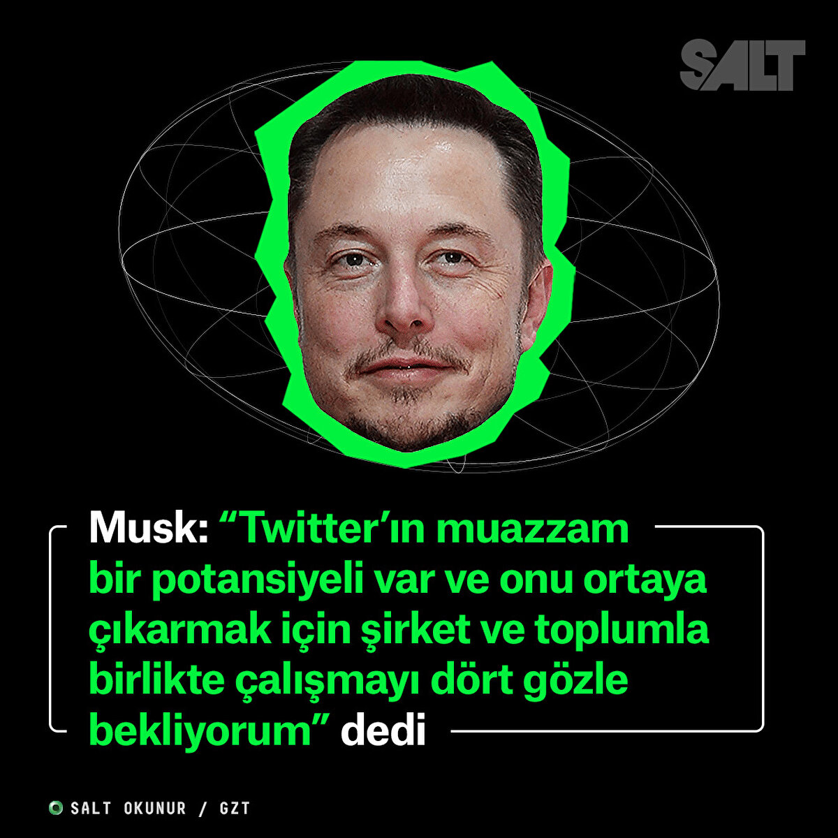Musk: “Twitter’ın muazzam bir potansiyeli var ve onu ortaya çıkarmak için şirket ve toplumla birlikte çalışmayı dört gözle bekliyorum” dedi
