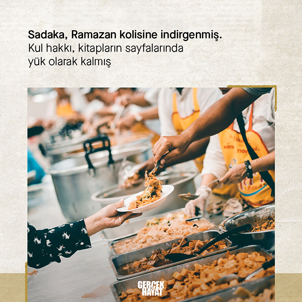 Sadaka deyince Ramazan kolisi akla gelir oldu