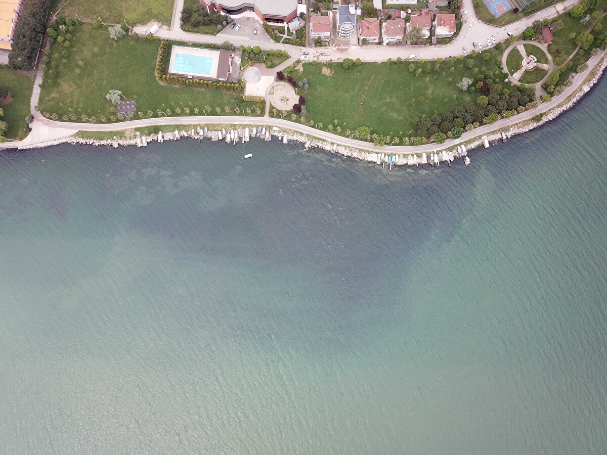 Değişime neden olan madde azalarak İstanbul Pendik açıklarına kadar ulaştı.