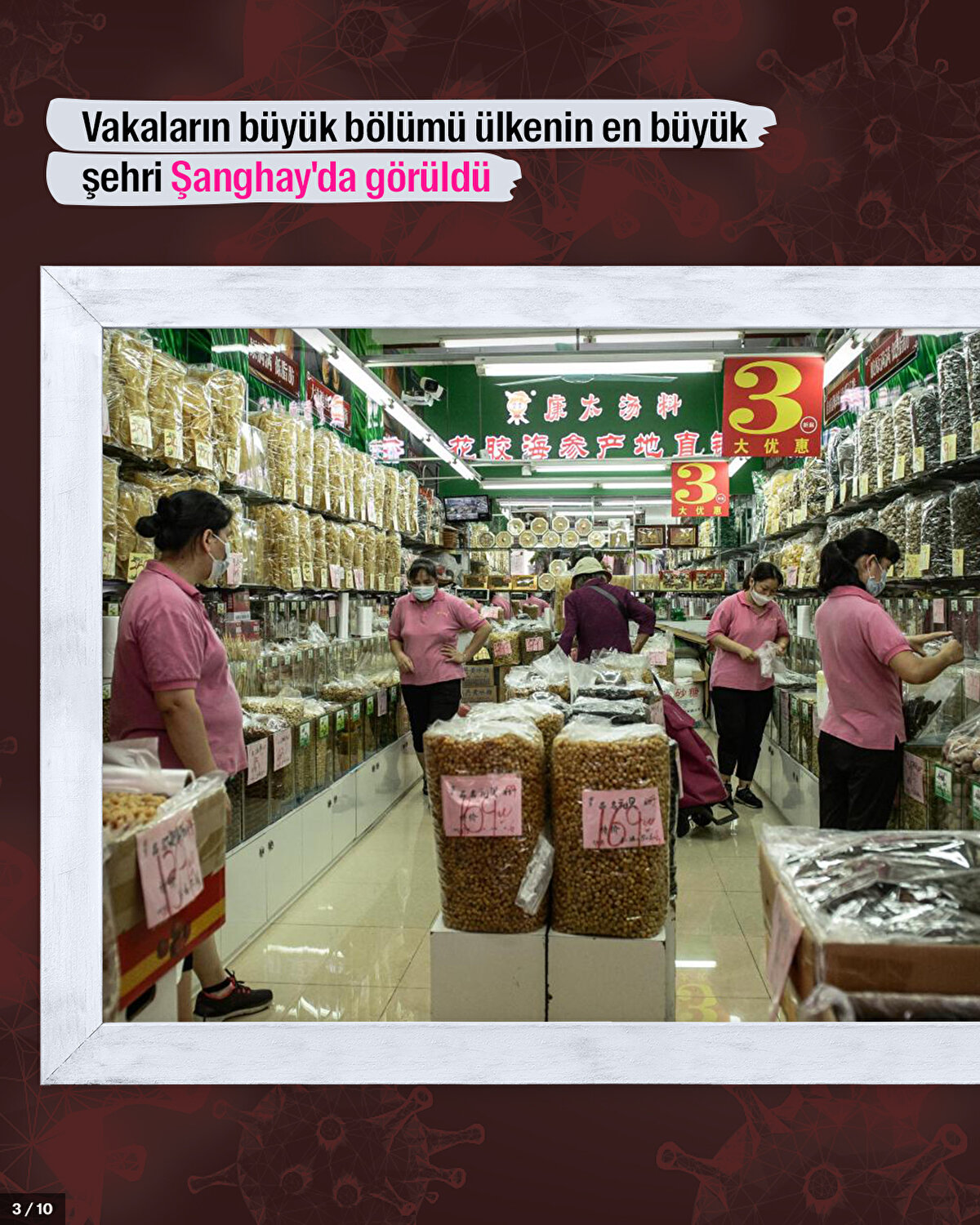 Vakaların büyük bölümü ülkenin en büyük şehri Şanghay'da görüldü