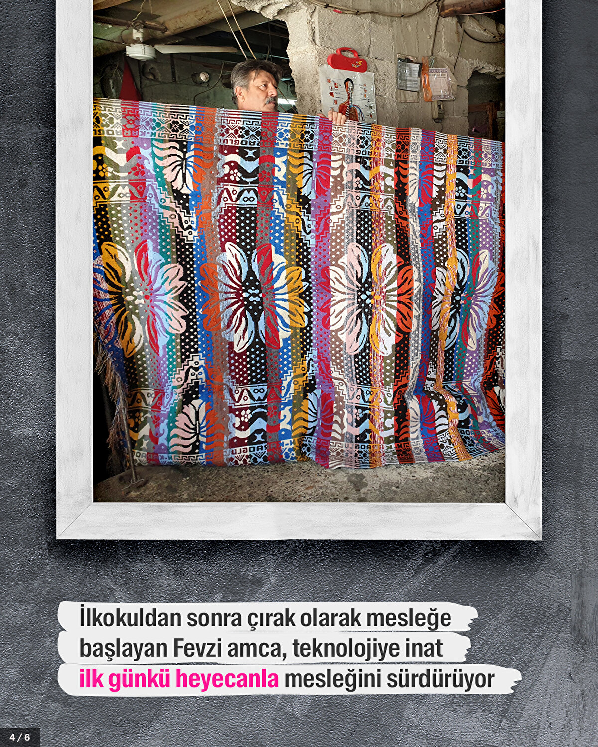 İlkokuldan sonra çırak olarak mesleğe başlayan Fevzi amca, teknolojiye inat ilk günkü heyecanla mesleğini sürdürüyor.