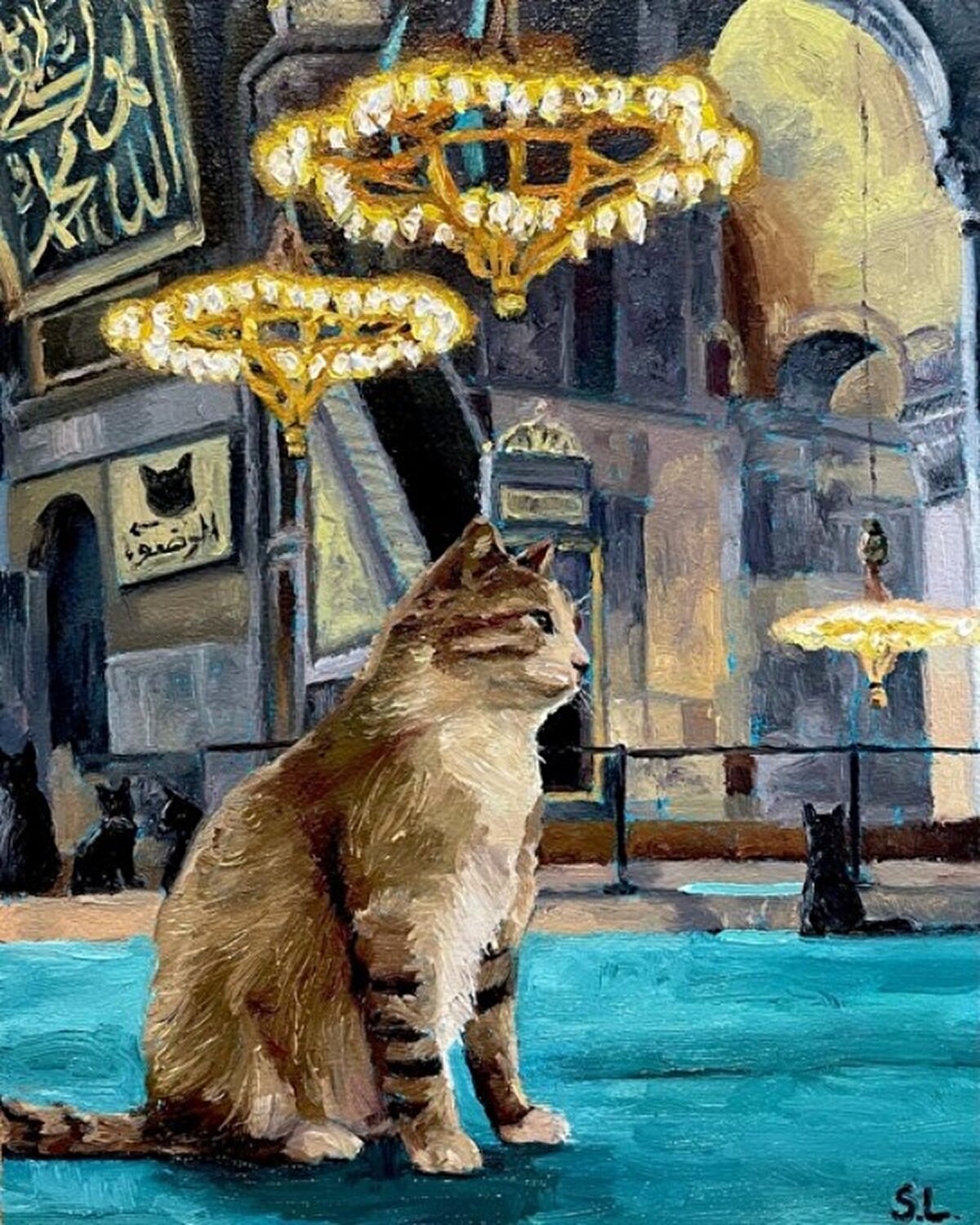 Ayasofya Camii ve kedi