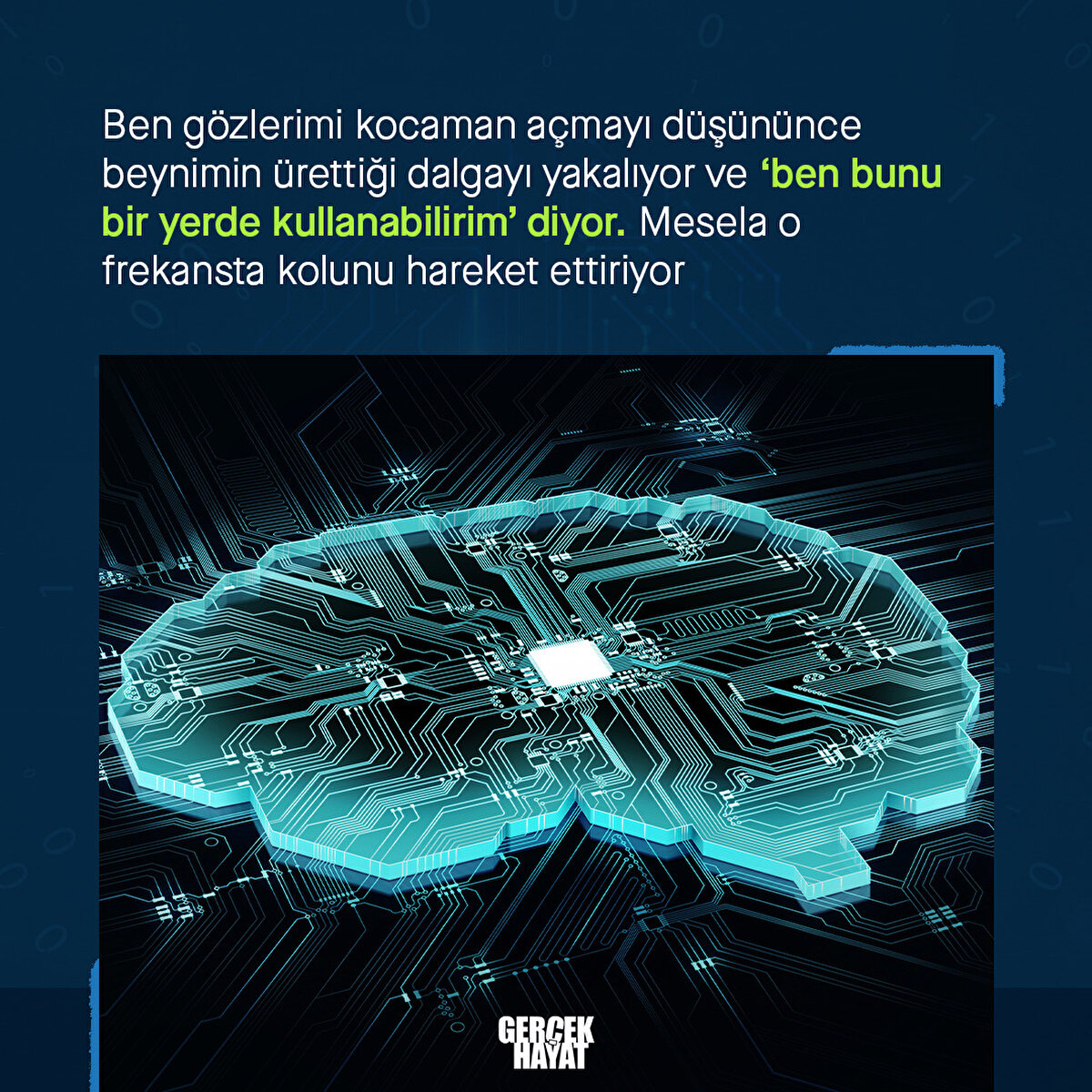 Dalgayı yakalıyor ve hareketi kayıt altına alıyor