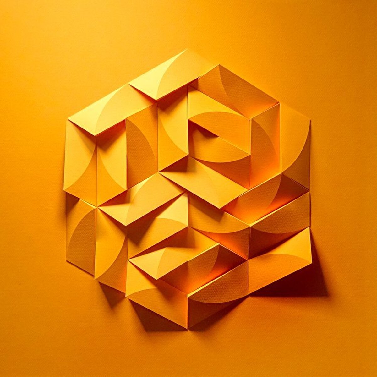 Tek ilham kaynağı bilim olmamasının yanında nano ölçekli desenler, İslami geometrik çizimlerçiniler, mimari, müzik gibi birçok farklı alandan destek alarak çalıştığını da belirtiyor.