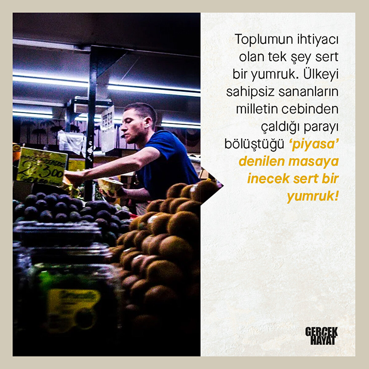 Sert bir yumruk bu sorunu çözer