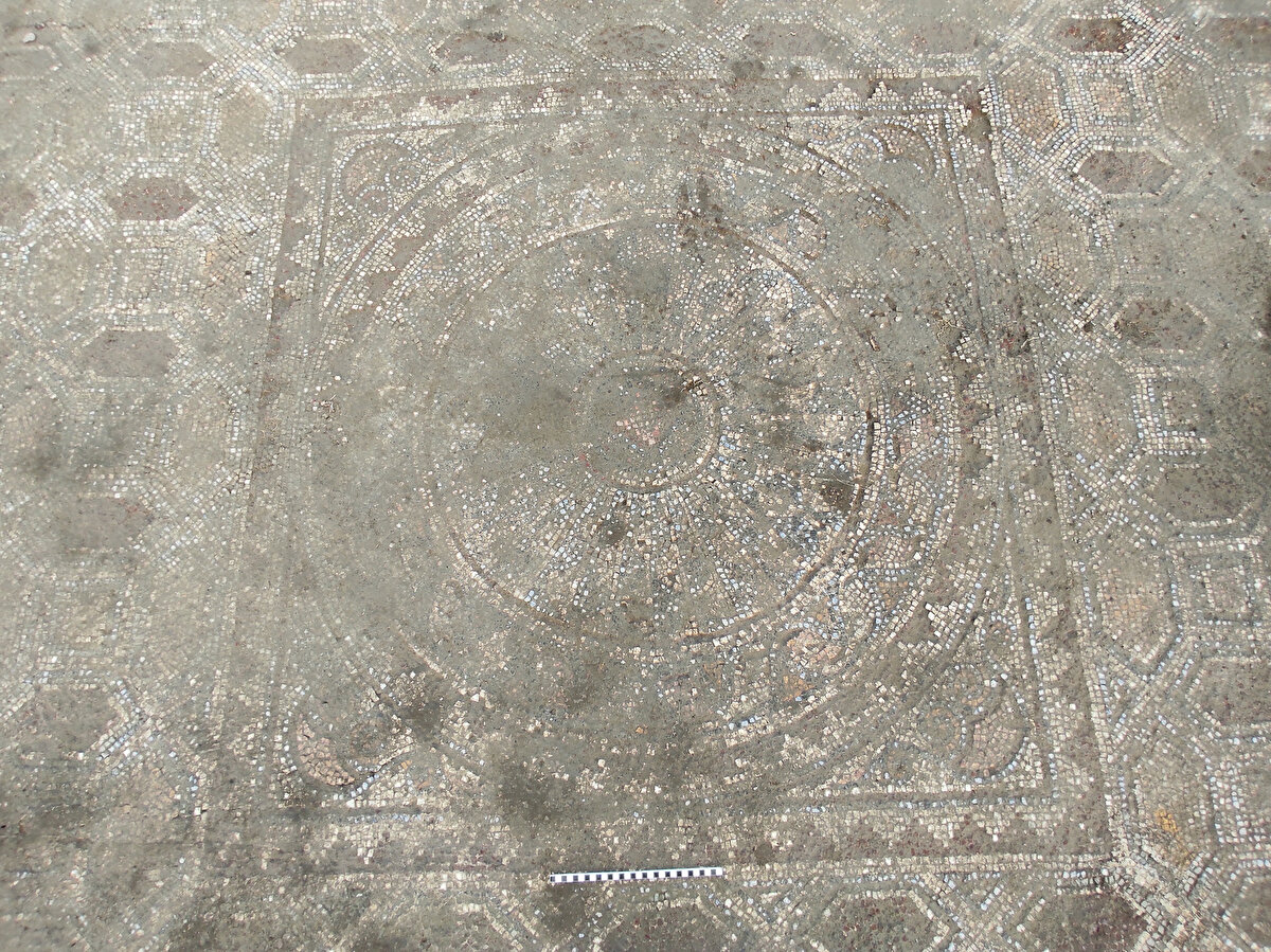 Ustura, buluntulara ilişkin şu bilgileri verdi:<br><br>"Dinsel içerikli, dini karakteri olan bir yapı kompleksi olduğunu tahmin ediyoruz. Geometrik desenli mozaikler korunmuş, günümüze kadar tam gelmiş. Kızıl Avlu'nun etrafında, bir Roma tapınağının etrafında dinsel amaçlı çeşitli yapı komplekslerinin olduğunu görüyoruz. Çünkü daha önceki yıllarda yaptığımız sondajlarda da aynı bölgede yine geç antik dönemli yapı komplekslerini açığa çıkardık. Dini nitelikli olabilecek kompleksler. Dolayısıyla ayrı parsellerde yapmış olsak da bütün olarak değerlendirdiğimizde Pergamon Antik Kenti'nde Aşağı Şehir'de Kızıl Avlu'nun etrafında farklı bir mimari programın uygulandığını görüyoruz. Yeni müze projesi kapsamında da açığa çıkardığımız bu arkeolojik buluntu bizim için son derece önemli"