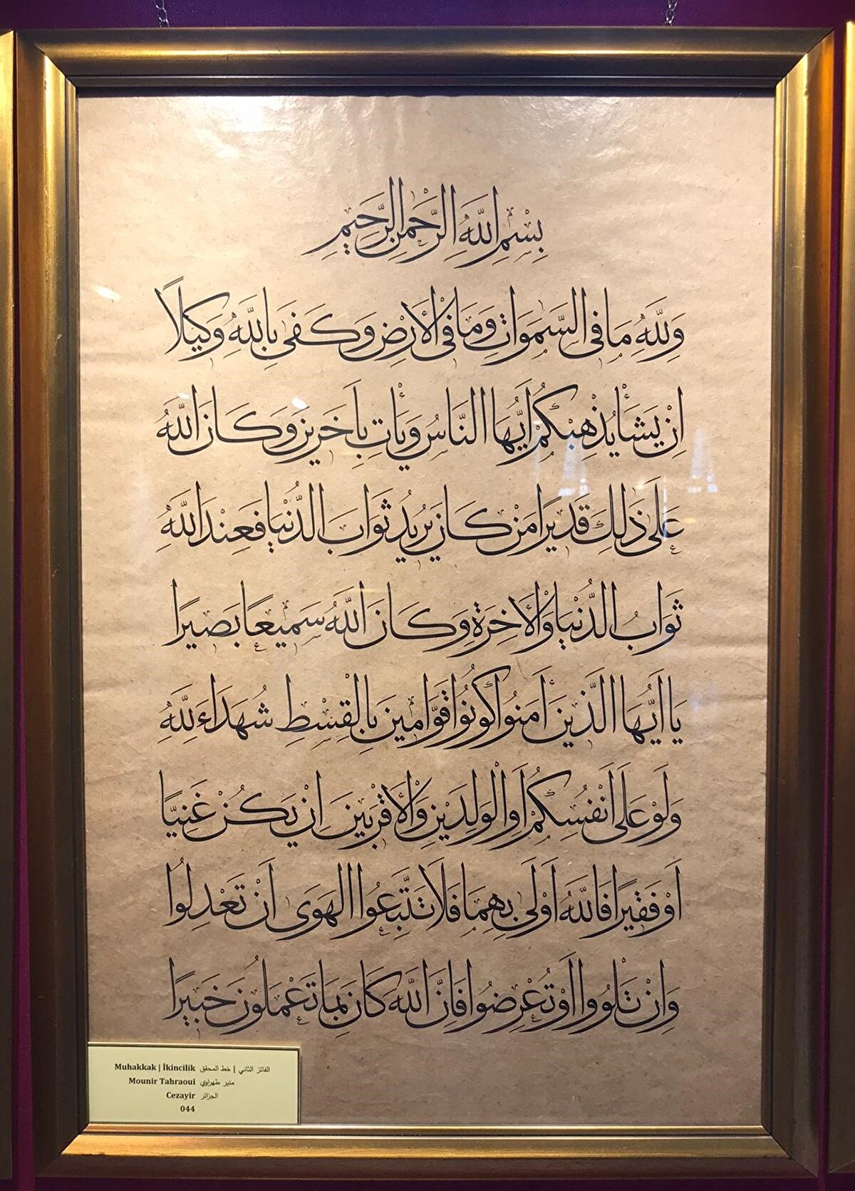 Mounir Tahraoui, Cezayir. Muhakkak, ikincilik.