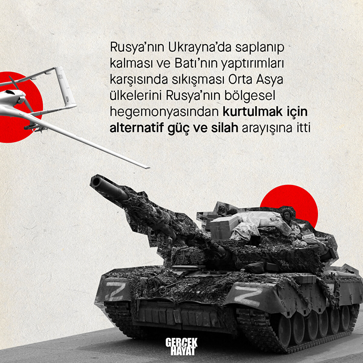 Alternatif güç ve silah arayışına itti