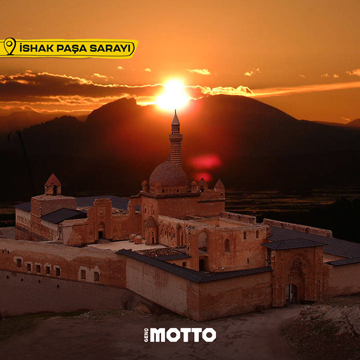 Anadolu'nun muhteşem güzelliği: İshak Paşa Sarayı 😍