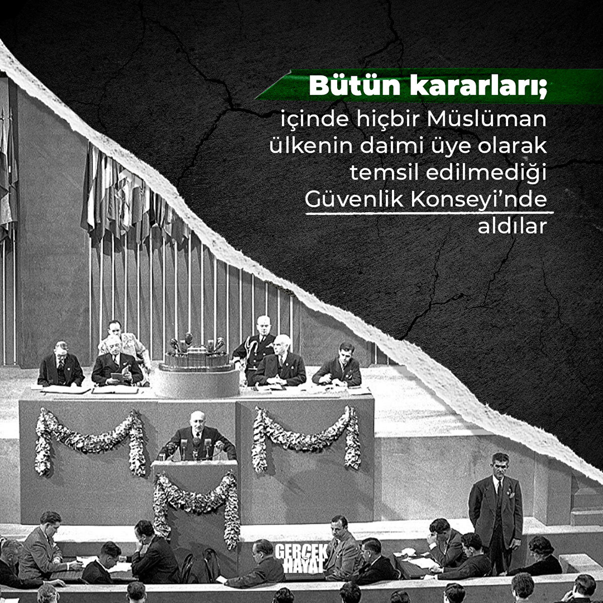 Müslüman ülkenin daimi üye olarak temsil edilmediği Güvenlik Konseyi