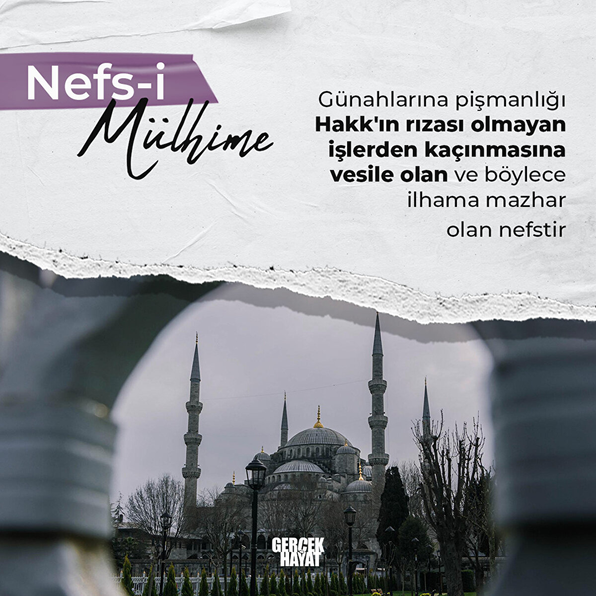 İlhama mazhar olan nefstir