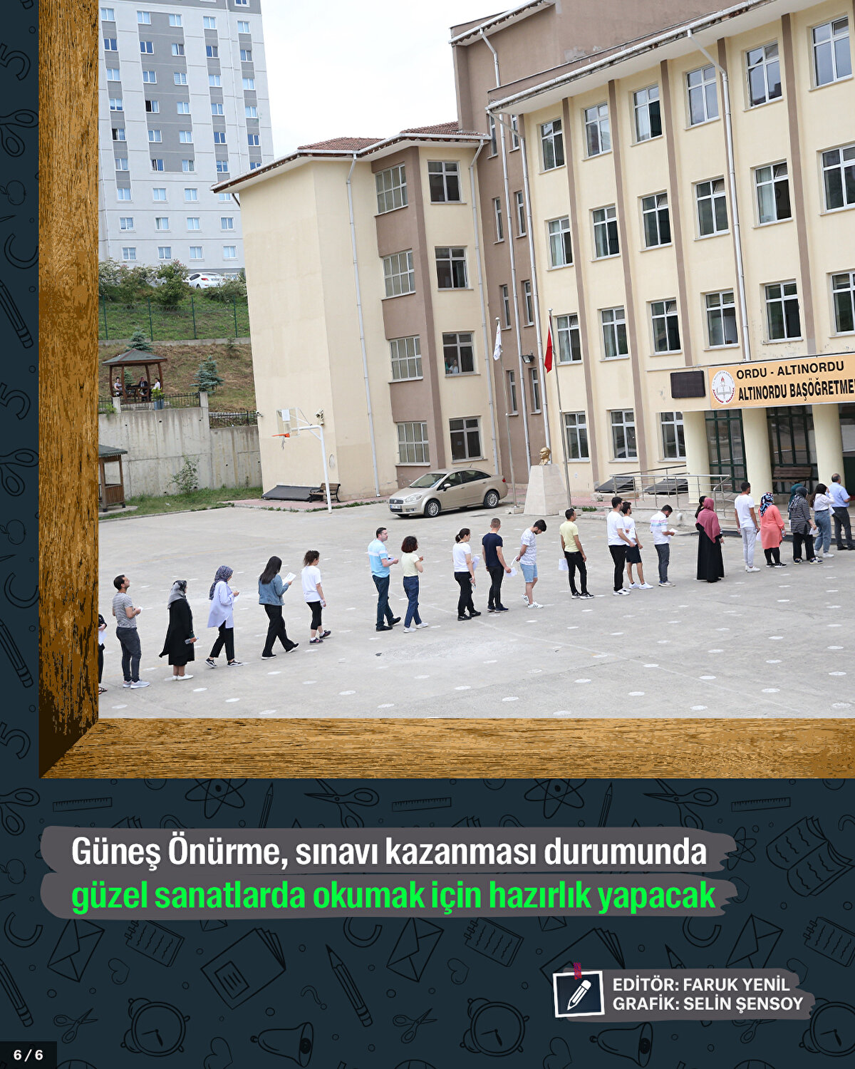 Güneş Önürme, sınavı kazanması durumunda güzel sanatlarda okumak için hazırlık yapacak