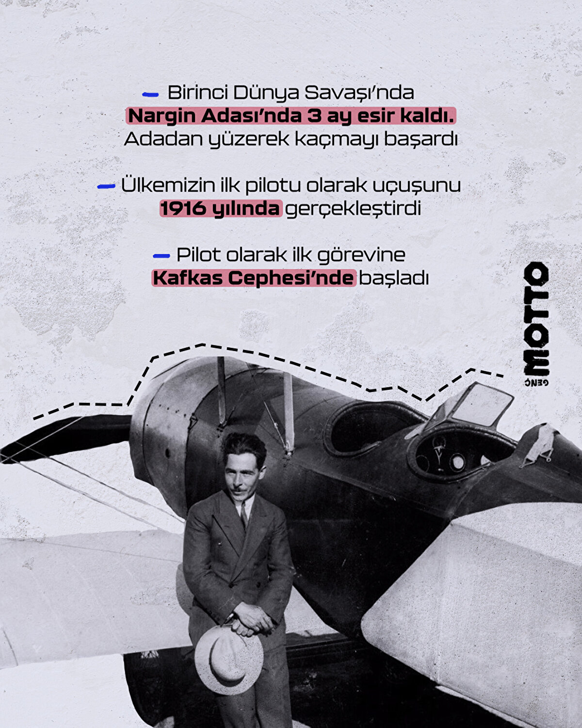Birinci Dünya Savaşı'nda Nargin Adası'nda 3 ay esir kaldı. Adadan yüzerek kaçmayı başardı