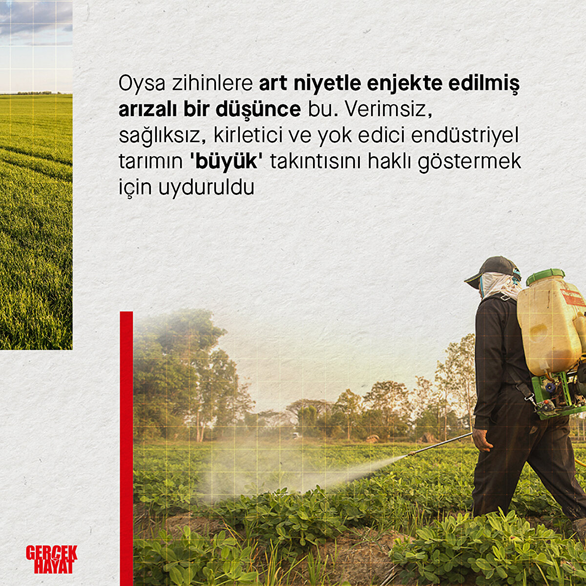 Oysa zihinlere art niyetle enjekte edilmiş arızalı bir d&#252;ş&#252;nce bu