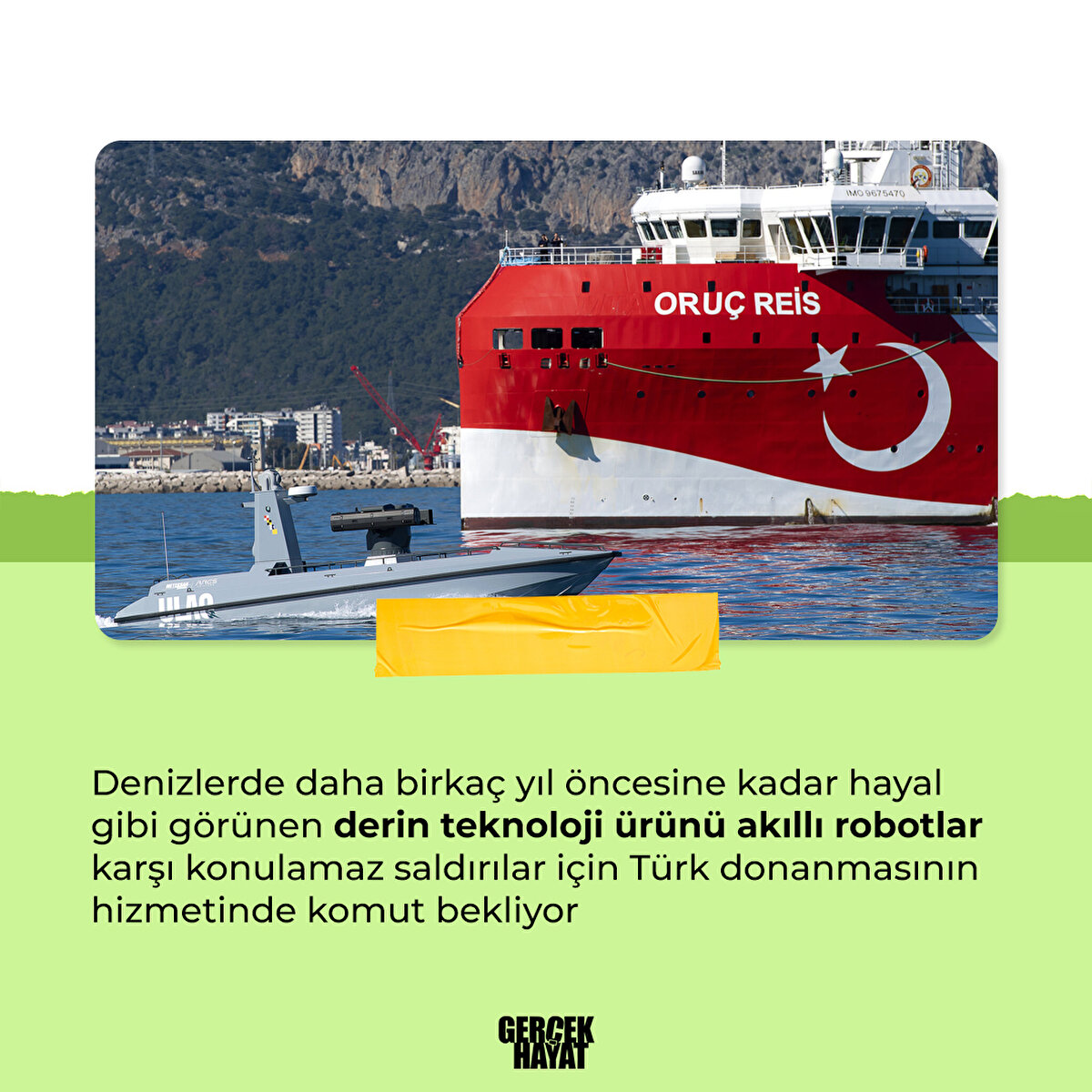 Türk donanmasının hizmetinde komut bekliyor