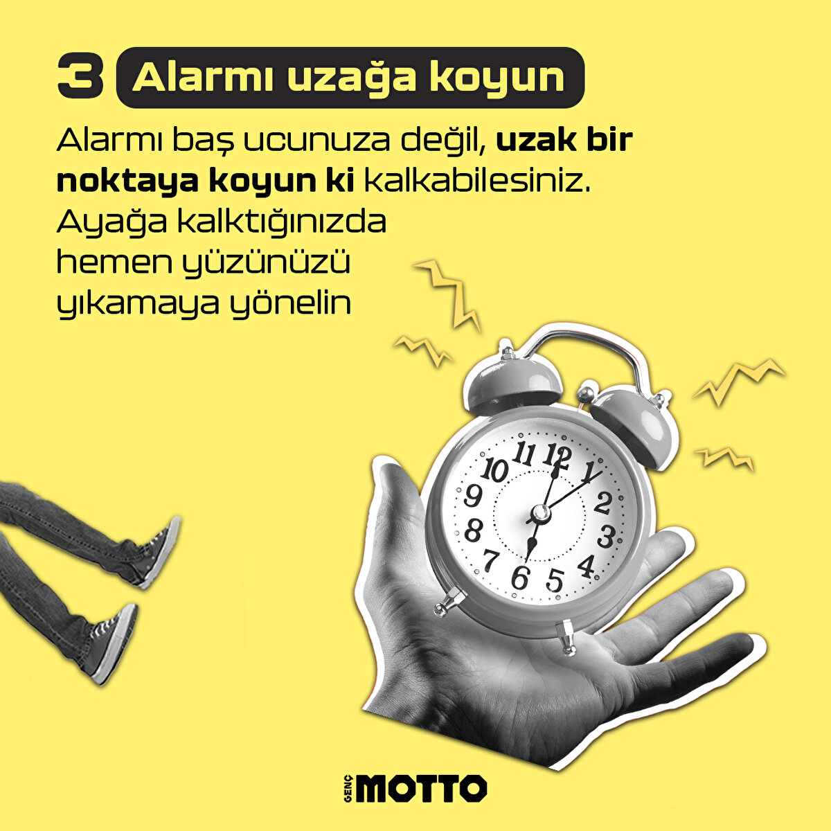 Alarmı uzağa koyun