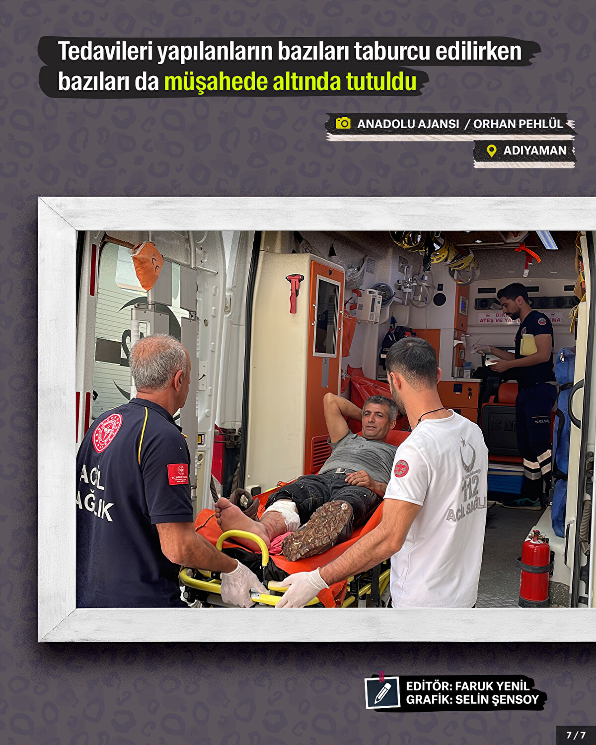 Tedavileri yapılanların bazıları taburcu edilirken bazıları da müşahede altında tutuldu