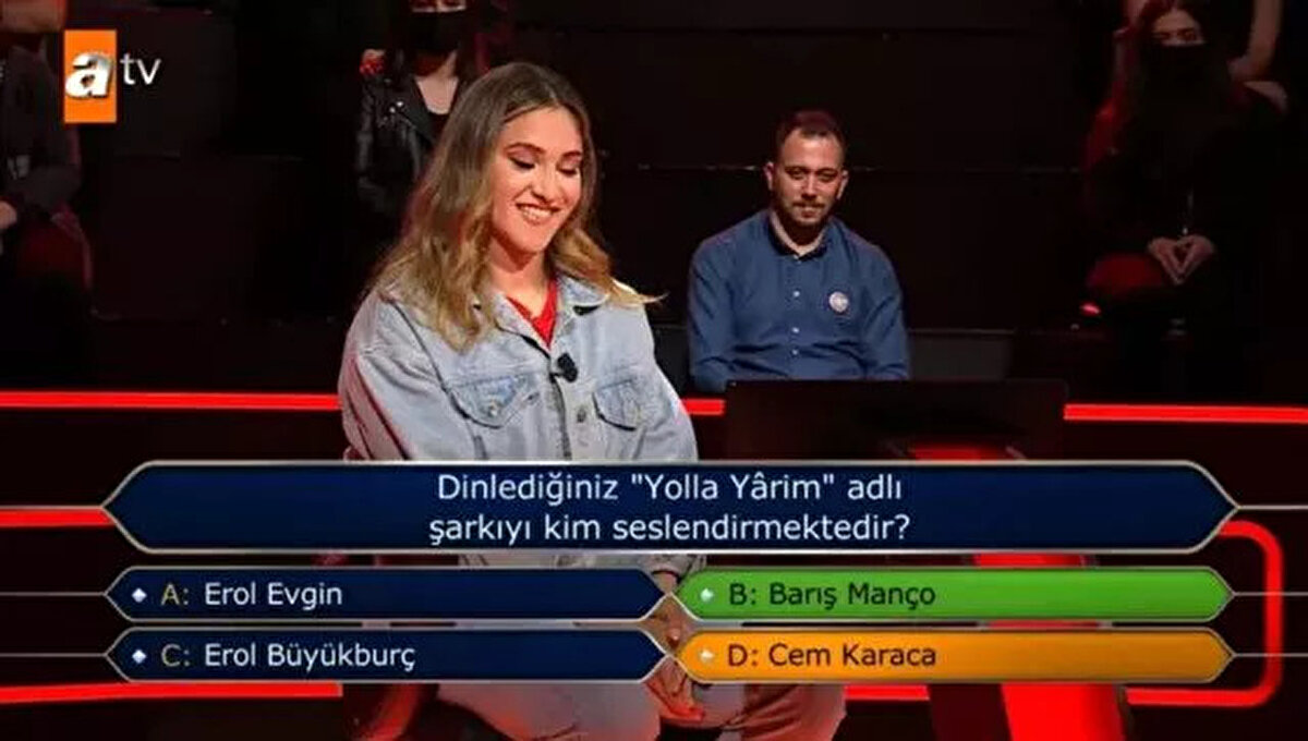 Yarışmaya 5.soruda veda eden Işıldar, heyecandan dolayı yanıt vermekte zorlandığını söyledi.<br><br>
