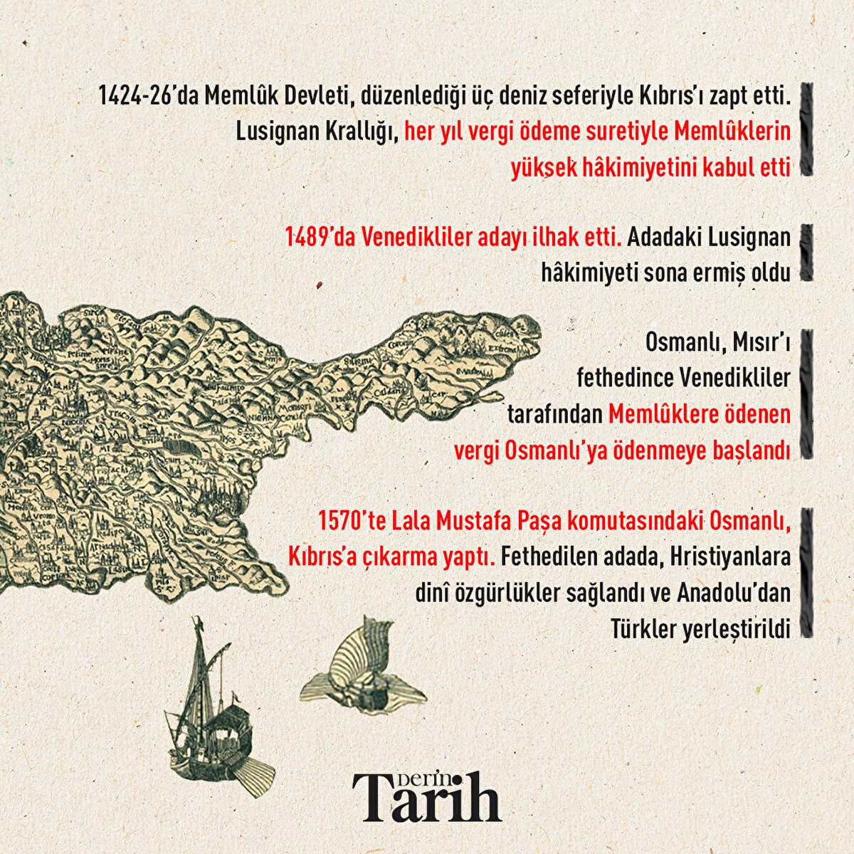 1570’te Lala Mustafa Paşa komutasındaki Osmanlı, Kıbrıs’a çıkarma yaptı. Fethedilen adada, Hristiyanlara dinî özgürlükler sağlandı ve Anadolu’dan Türkler yerleştirildi