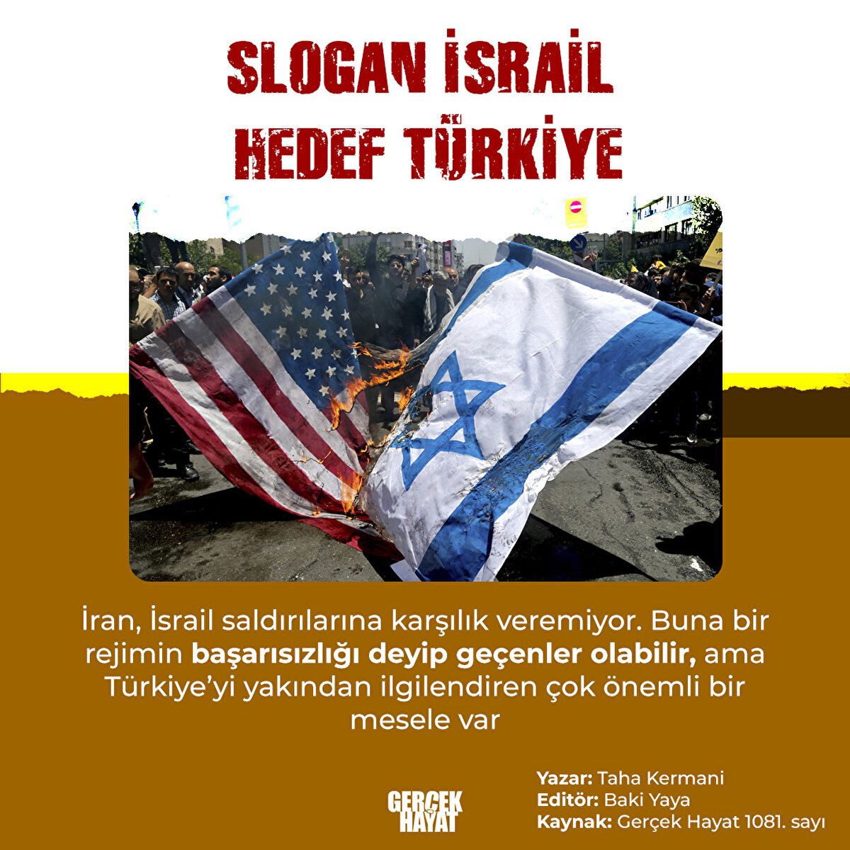 Türkiye’yi yakından ilgilendiren çok önemli bir mesele var