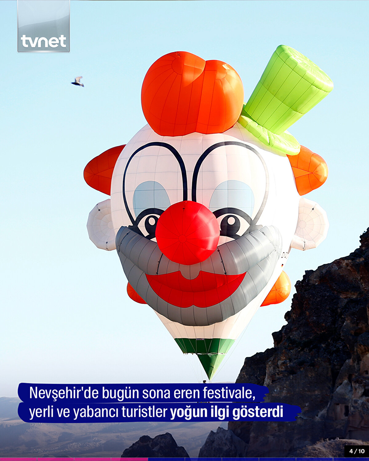 Nevşehir'de bugün sona eren festivale, yerli ve yabancı turistler yoğun ilgi gösterdi