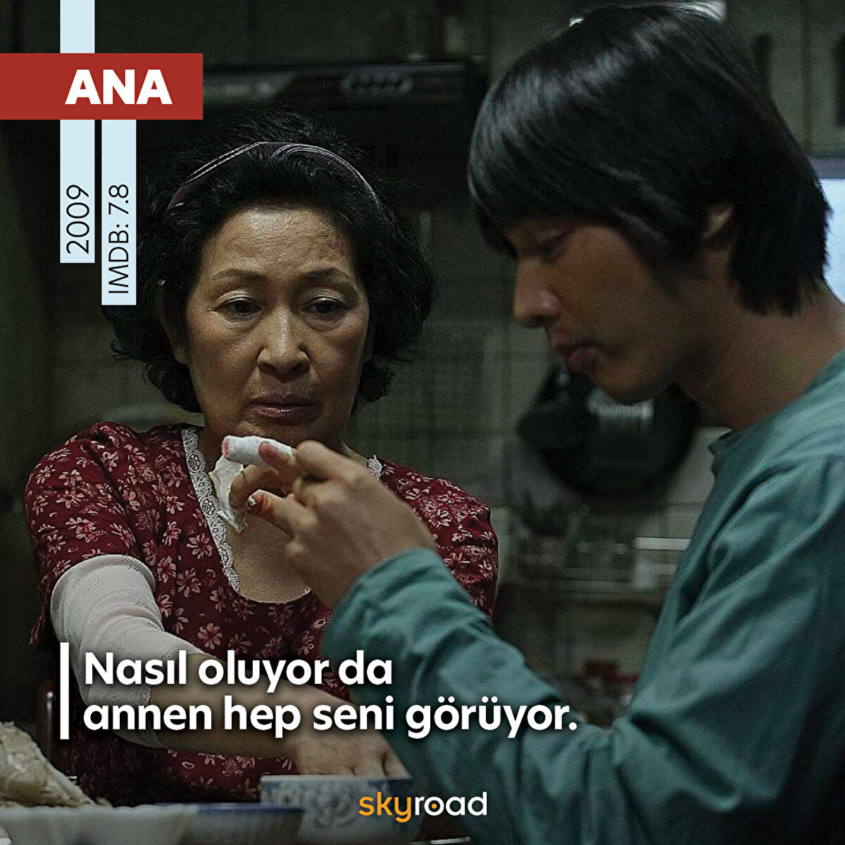 📌Ana 2009 IMDb 7.8 <br> Hem dram, hem gerilim olan bu filmde bir annenin, oğlunun üzerine atılan cinayet suçunun asıl suçlularını arayışıyla devam ediyor.
