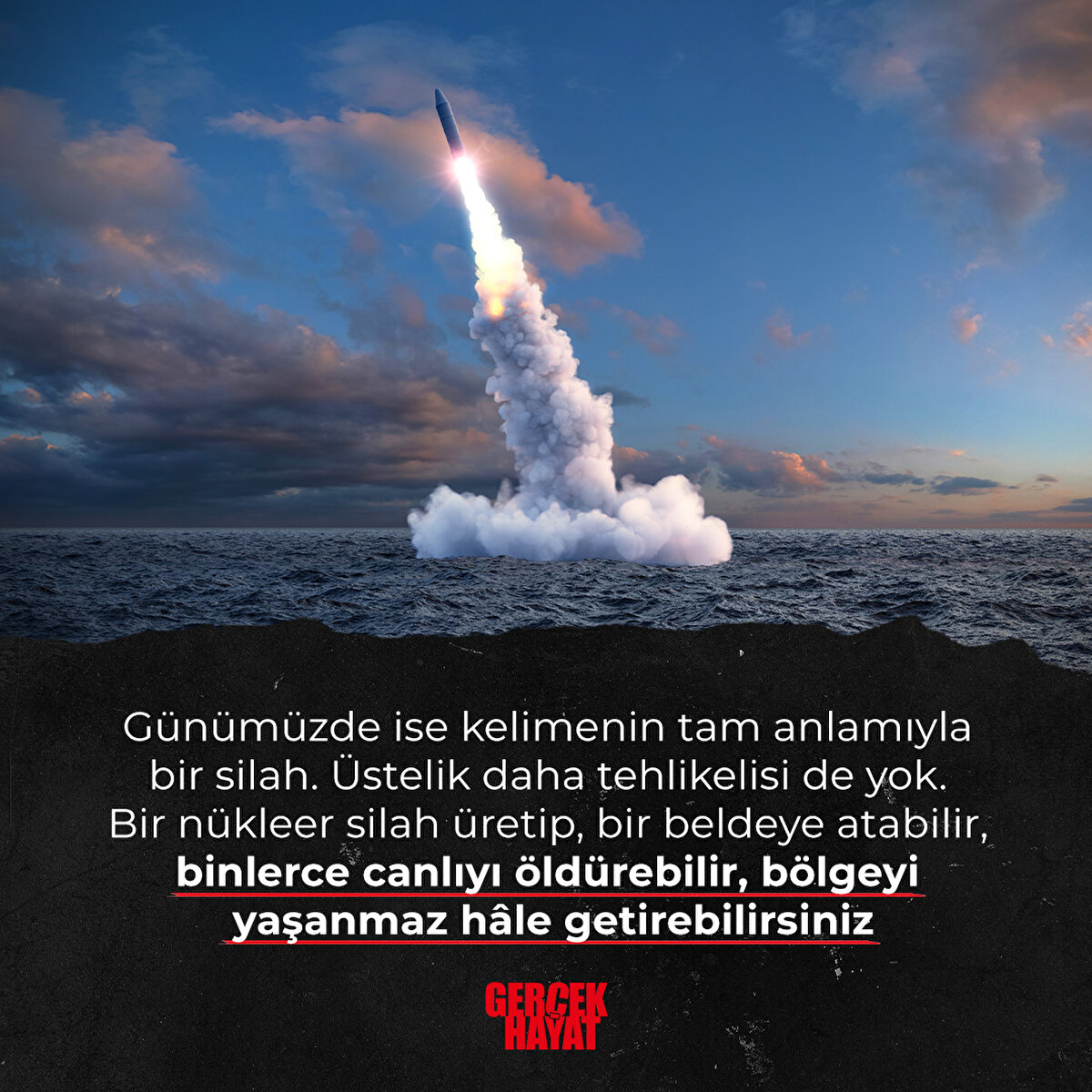 Günümüzde ise kelimenin tam anlamıyla bir silah