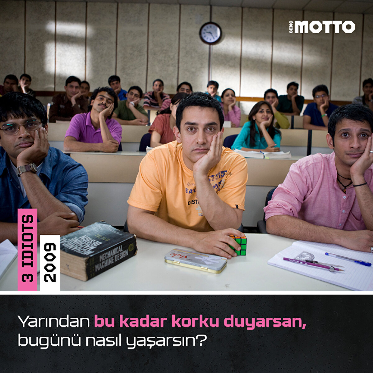 Yarından bu kadar korku duyarsan, bugünü nasıl yaşarsın?

3 Idiots (2009) 