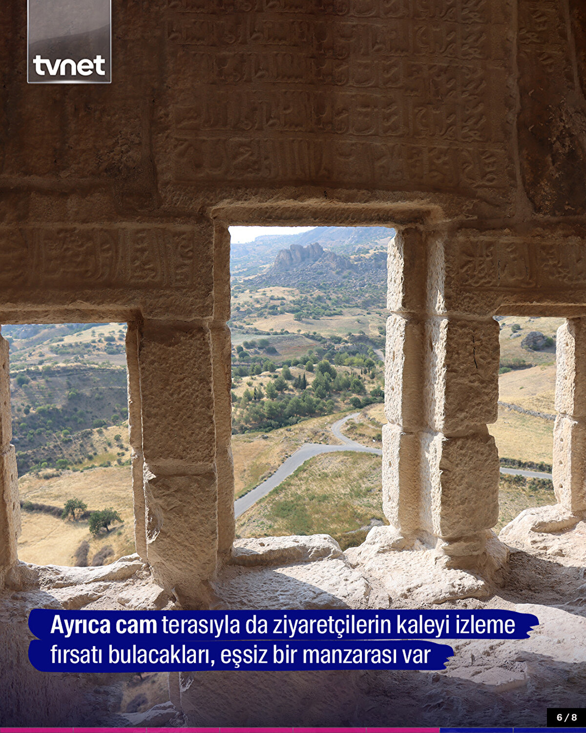 Ayrıca cam terasıyla da ziyaretçilerin kaleyi izleme fırsatı bulacakları, eşsiz bir manzarası var.