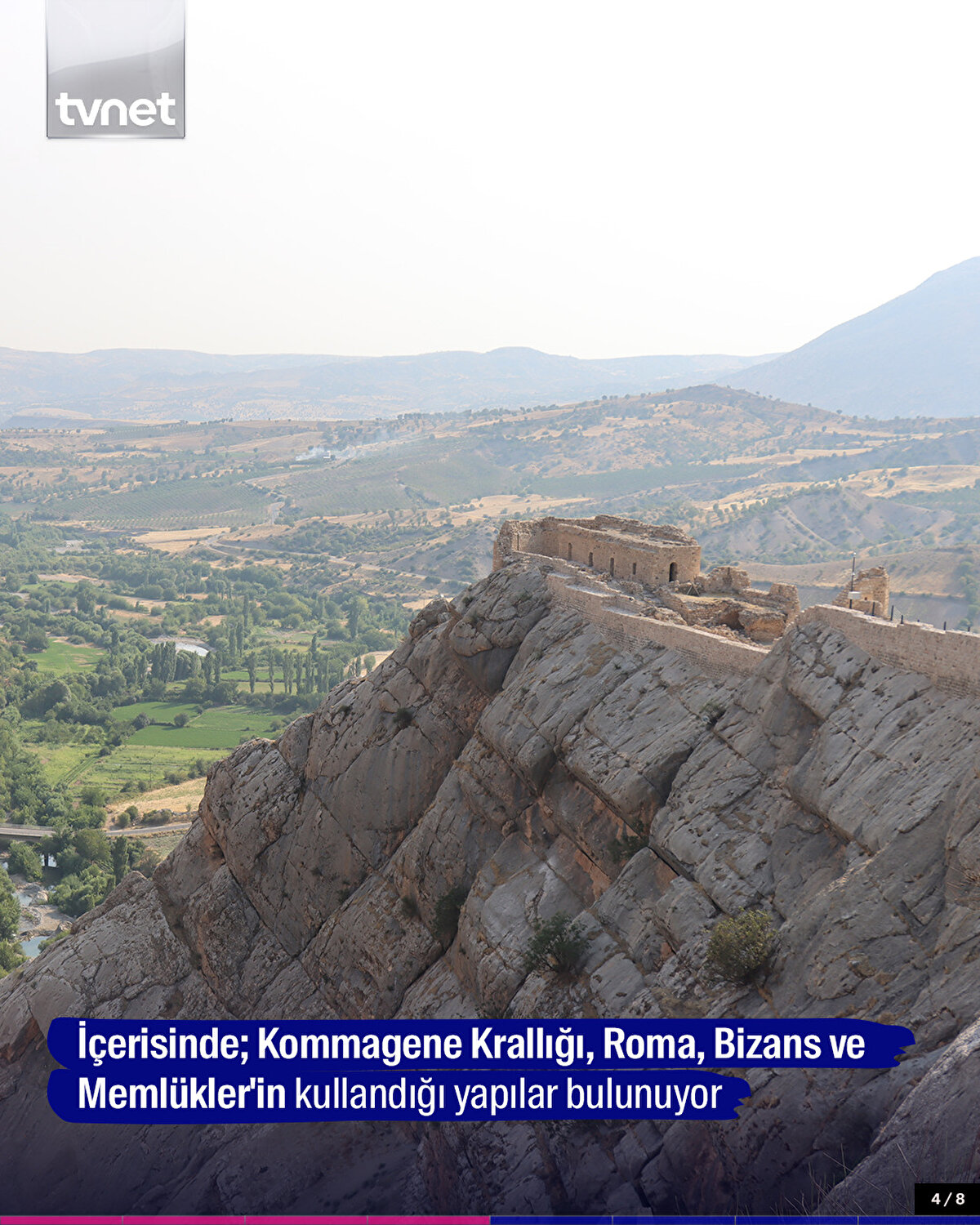  İçerisinde; Kommagene Krallığı, Roma, Bizans ve Memlükler'in kullandığı yapılar bulunuyor.