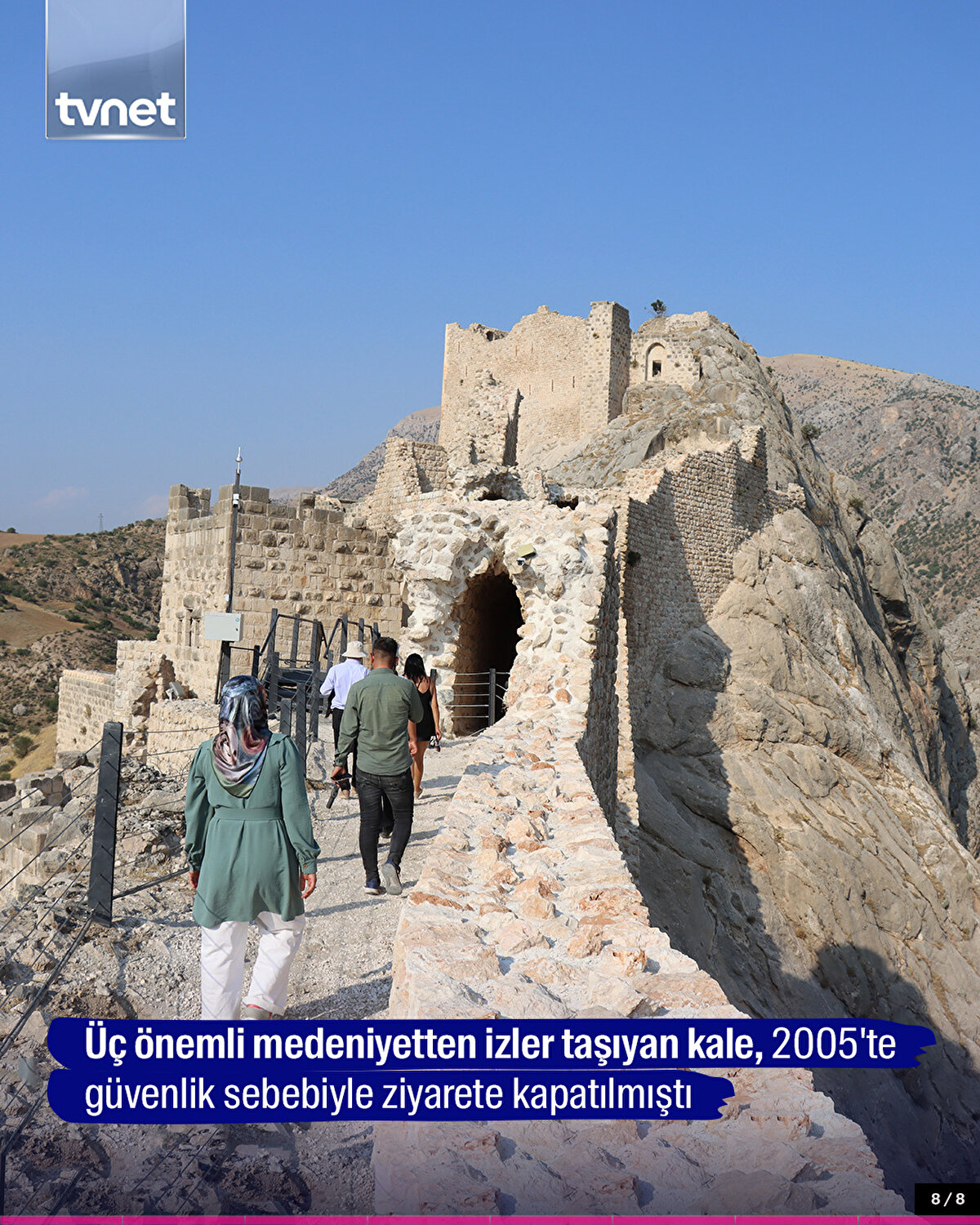 Üç önemli medeniyetten izler taşıyan kale, 2005'te güvenlik sebebiyle ziyarete kapatılmıştı.