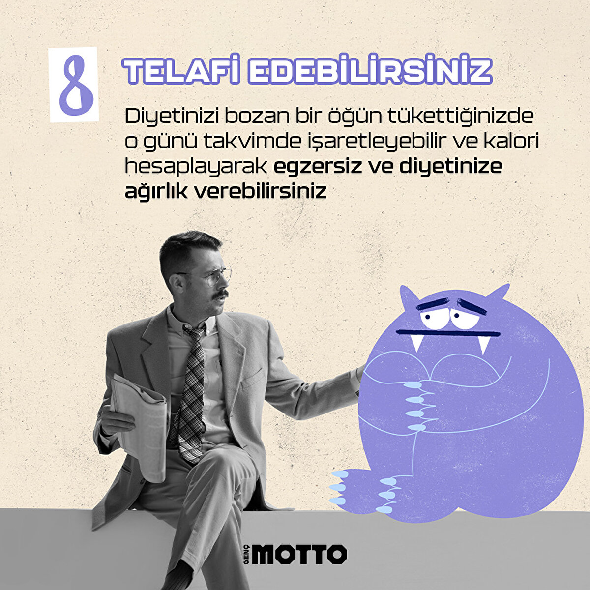 Diyetinizi bozan bir &#246;ğ&#252;n t&#252;kettiğinizde o g&#252;n&#252; takvimde işaretleyebilir ve kalori hesaplayarak egzersiz ve diyetinize ağırlık verebilirsiniz