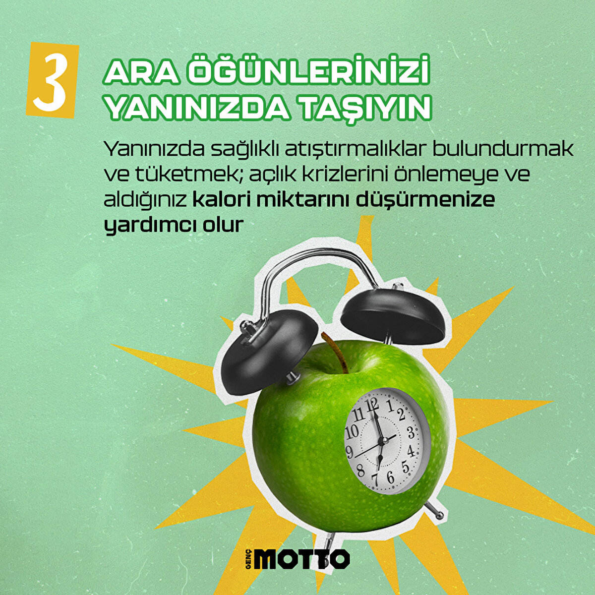 Yanınızda sağlıklı atıştırmalar bulundurmak ve t&#252;ketmek; a&#231;lık krizlerini &#246;nlemeye ve aldığınız kalori miktarını d&#252;ş&#252;rmenize yardımcı olur