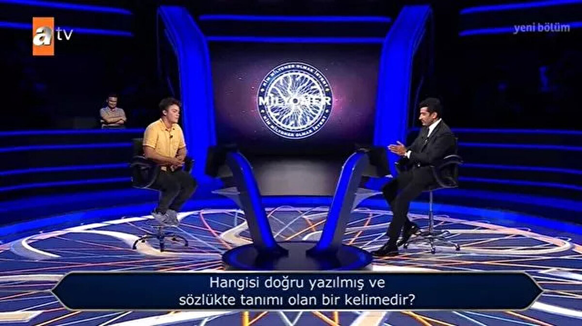 Yarışmacı daha sonra 200 bin TL'lik soruda takıldı. Milyoner'de yarışmacıya yöneltilen, "Hangisi doğru yazılmış ve sözlükte tanımı olan bir kelimedir?” sorusunda yarışmacı, çekilme kararı aldı.<br><br>