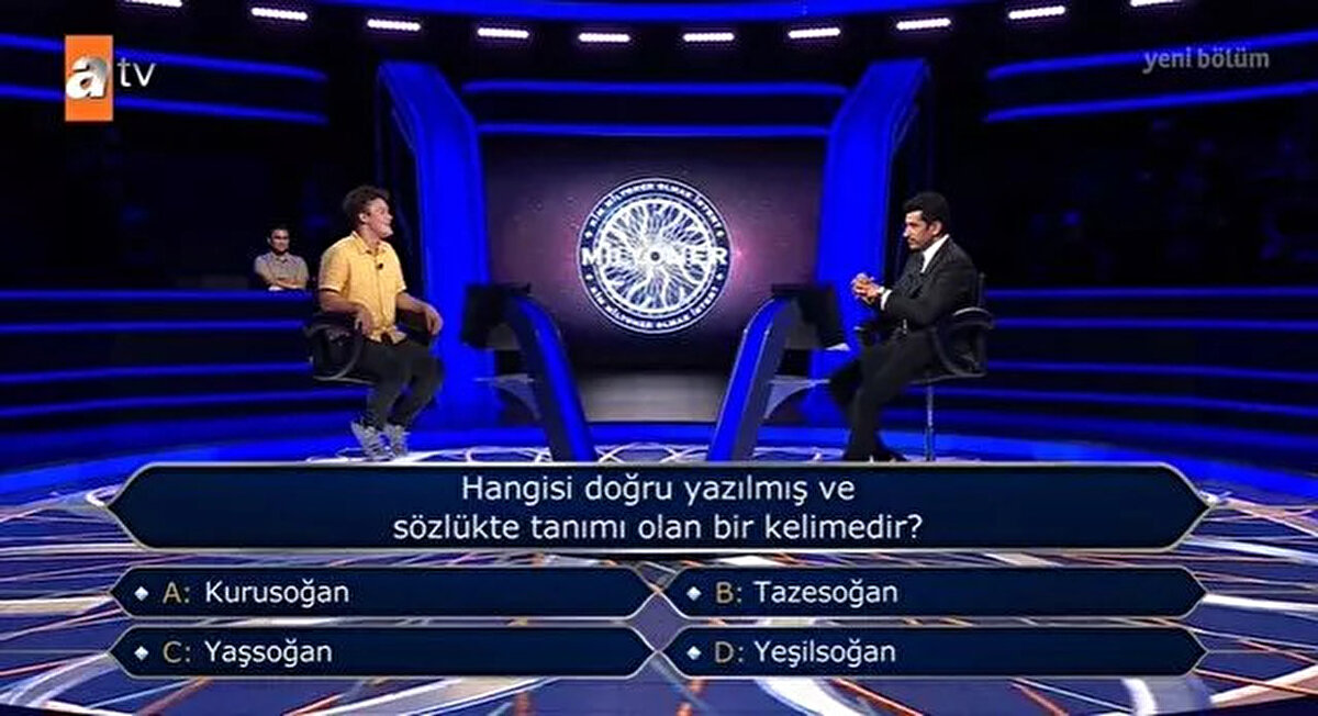 Şıklar arasında uzun süre düşünen genç yarışmacı, kararsız kalınca yarışmadan çekilme kararı aldı.<br><br>