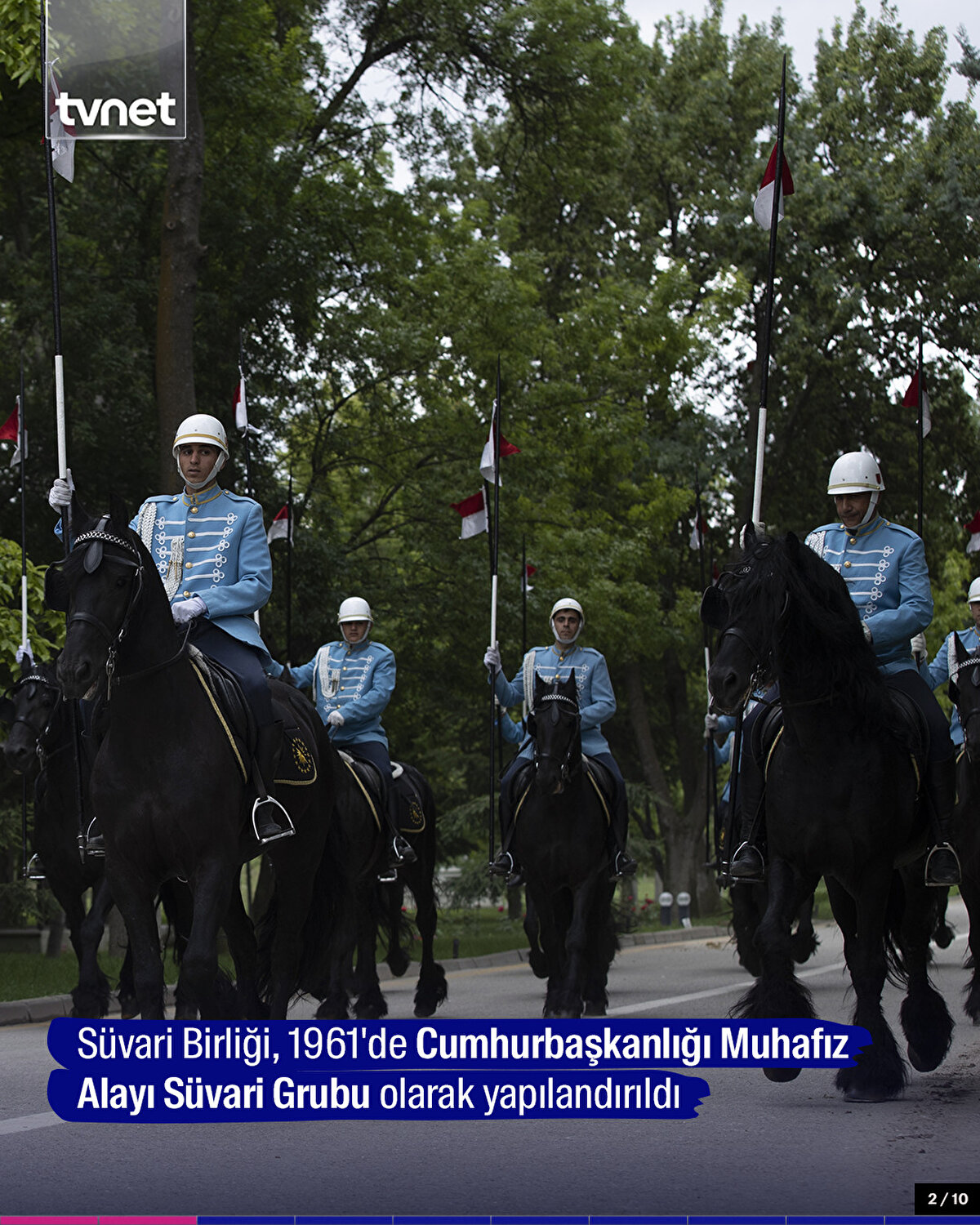 Süvari Birliği, 1961'de Cumhurbaşkanlığı Muhafız Alayı Süvari Grubu olarak yapılandırıldı
