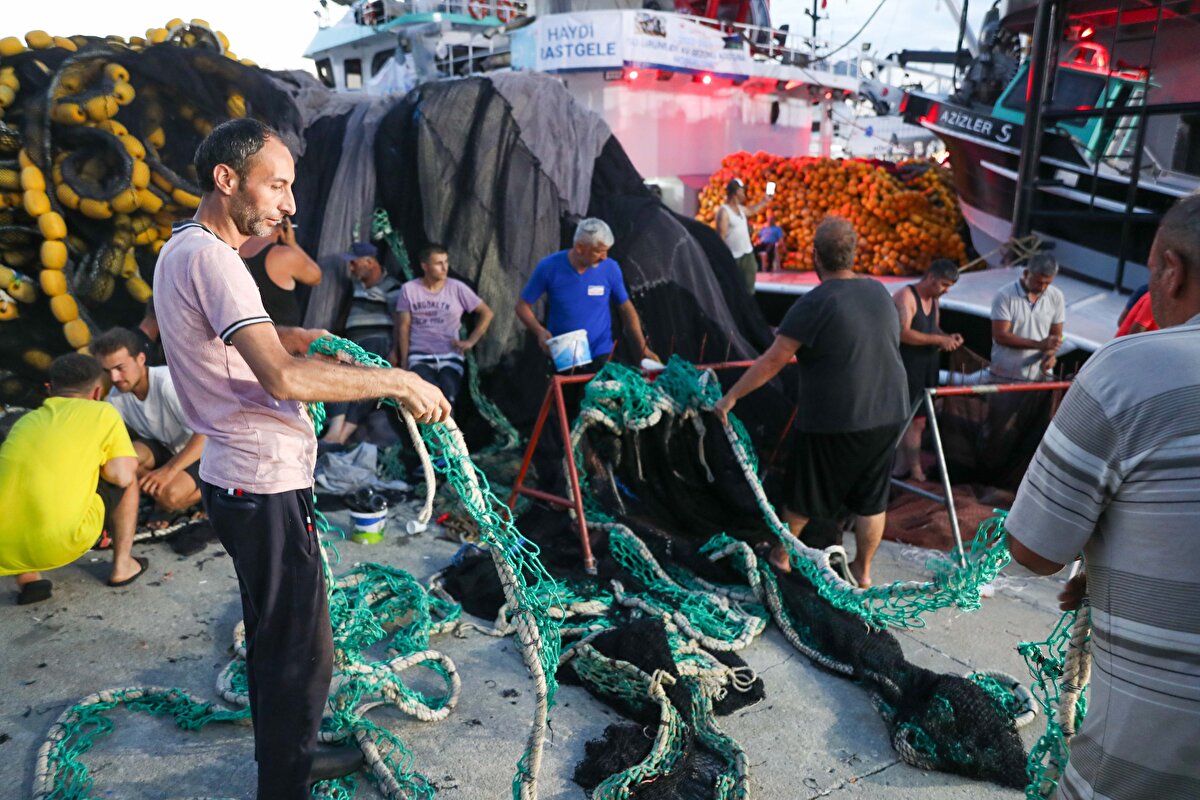 Av yasağının sona ermesiyle balıkçılar yeniden denizle buluştu.