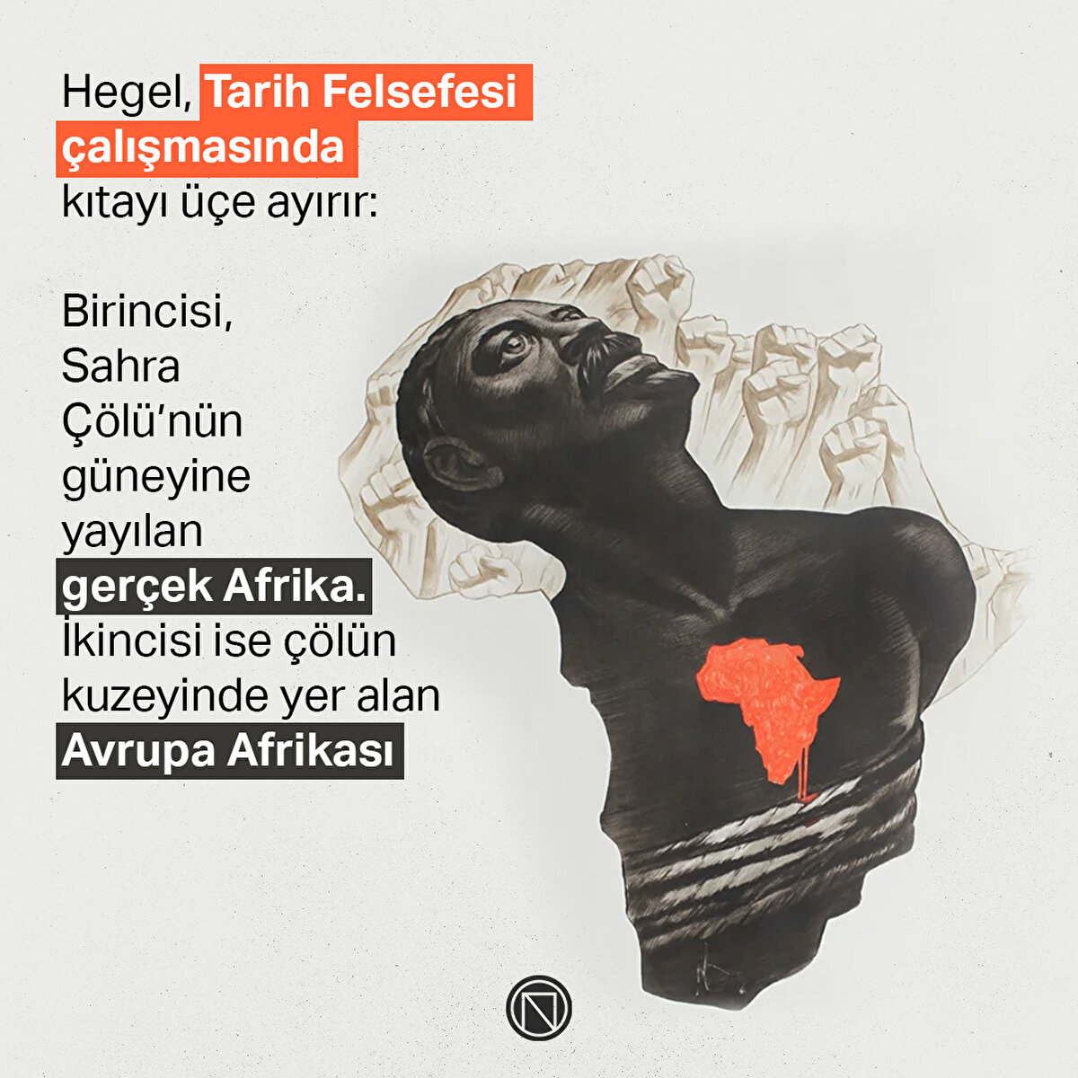 Hegel, Tarih Felsefesi çalışmasında kıtayı üçe ayırır:
