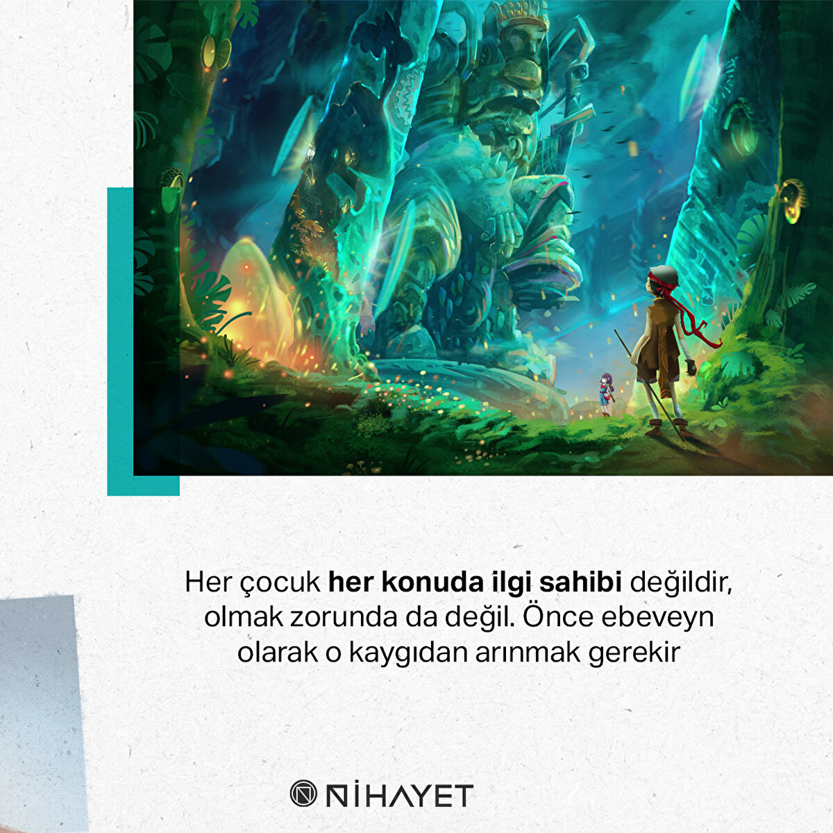 Her çocuk her konuda ilgi sahibi değildir, olmak zorunda da değil. Önce ebeveyn olarak o kaygıdan arınmak gerekir