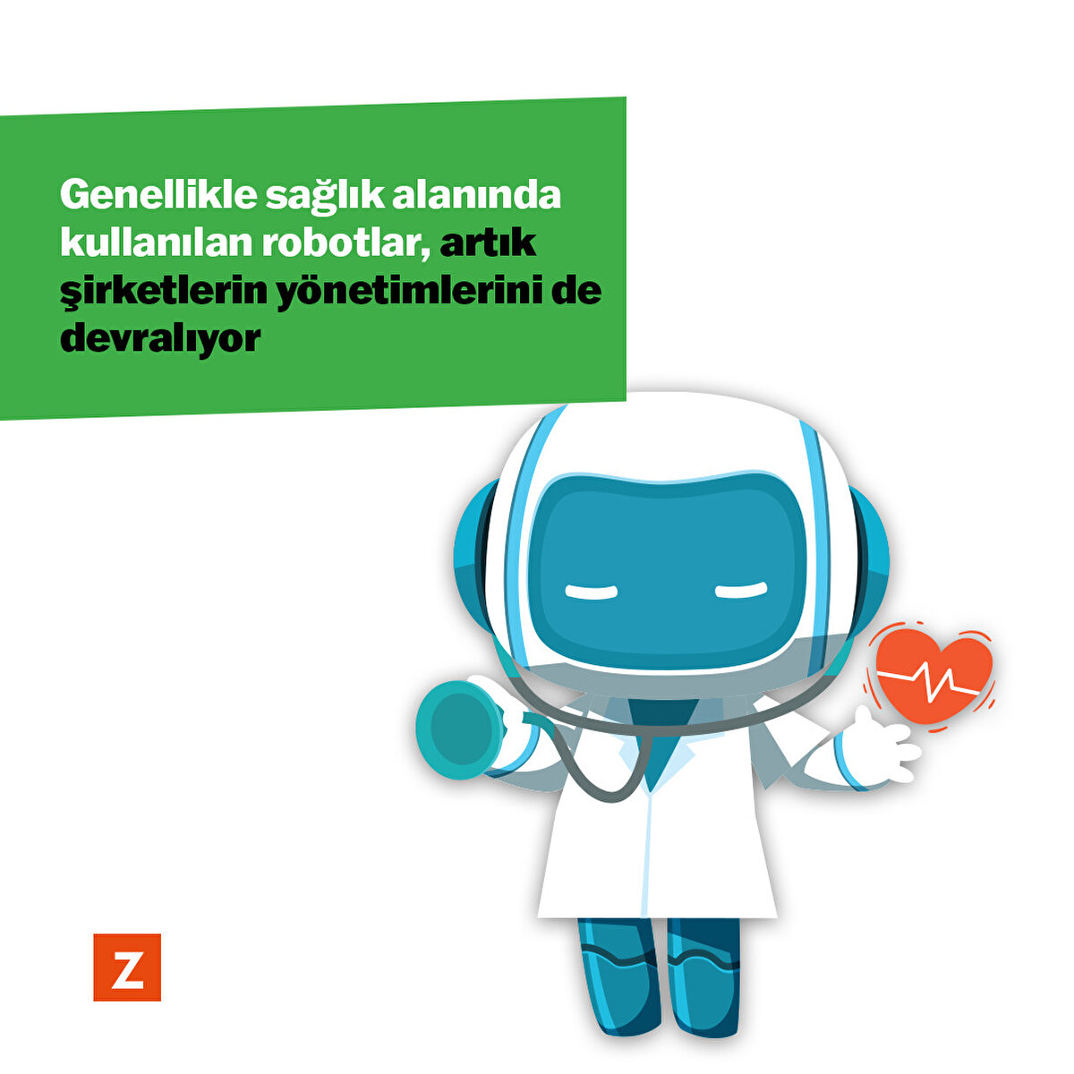 Robotlar genelde sağlık alanında kullanılsalarda yeni yeni iş dünyasında da kullanılıyor. 