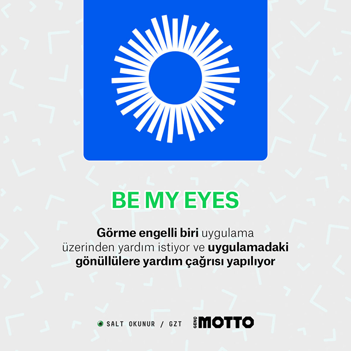 G&#246;rme engelli biri uygulama &#252;zerinden yardım istiyor ve uygulamadaki g&#246;n&#252;ll&#252;lere yardım &#231;ağrısı yapılıyor