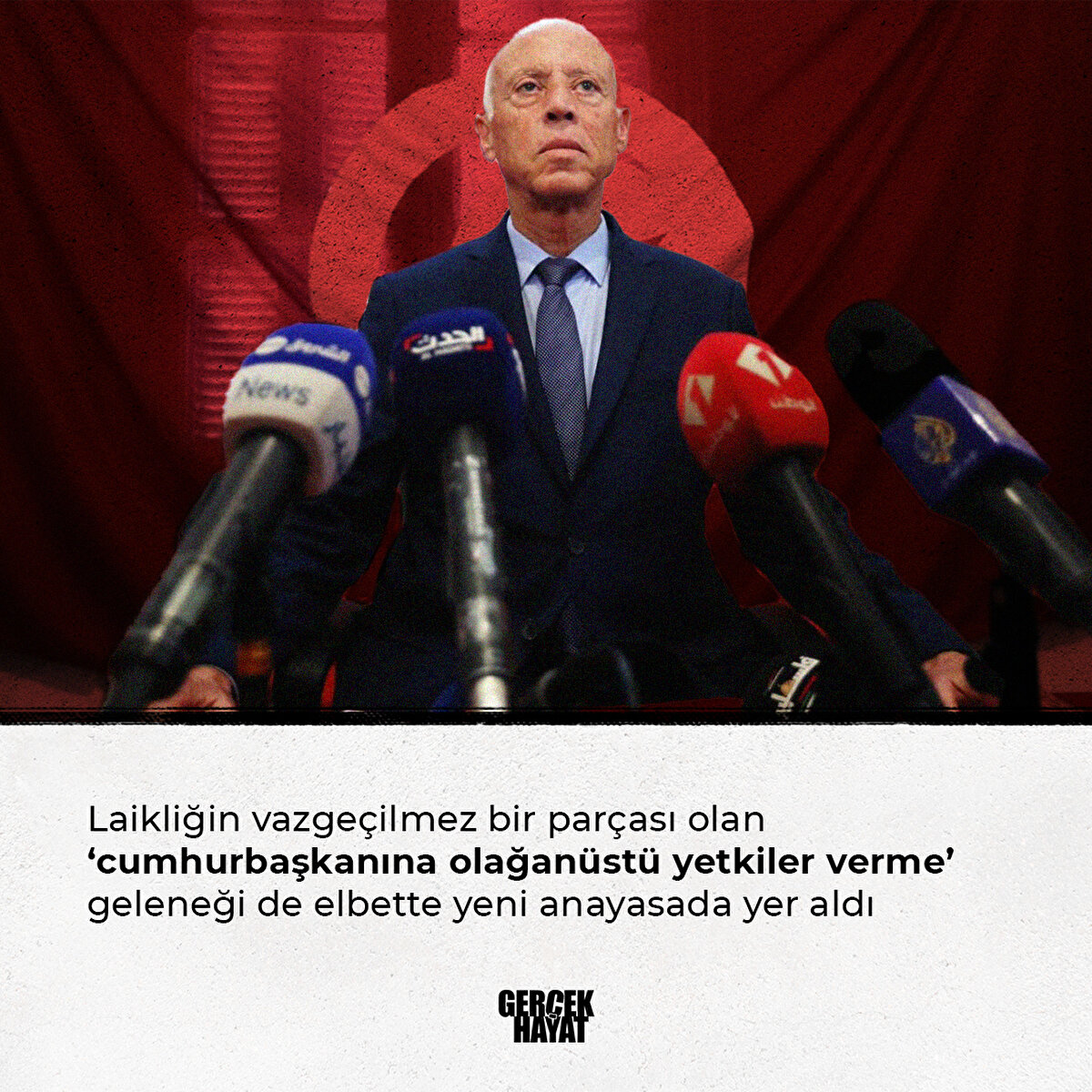 ‘Cumhurbaşkanına olağanüstü yetkiler verme’ geleneği de elbette yeni anayasada yer aldı