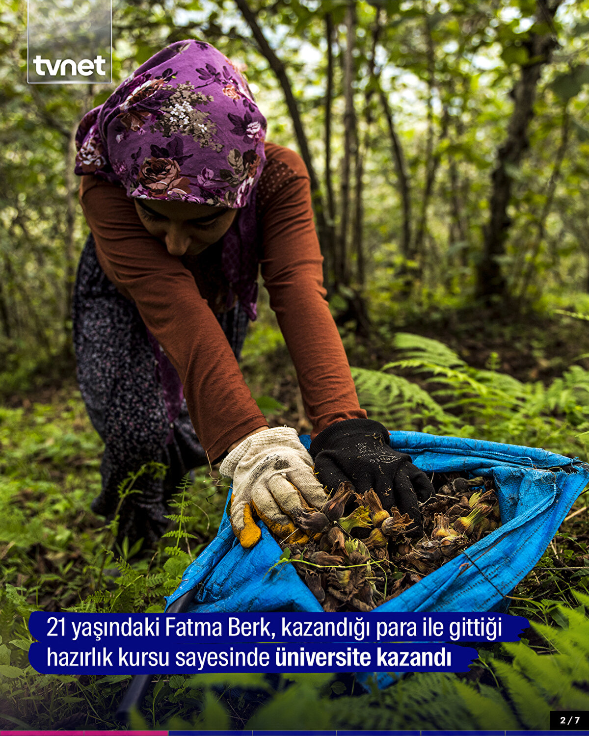 21 yaşındaki Fatma Berk, kazandığı para ile gittiği hazırlık kursu sayesinde üniversite kazandı