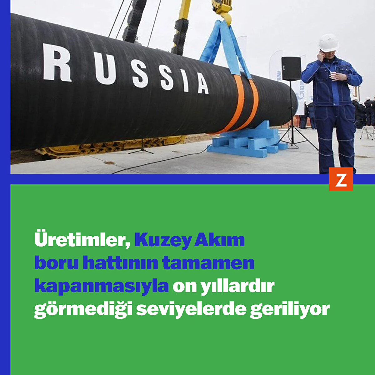 Kuzey Akım boru hattı kapandı