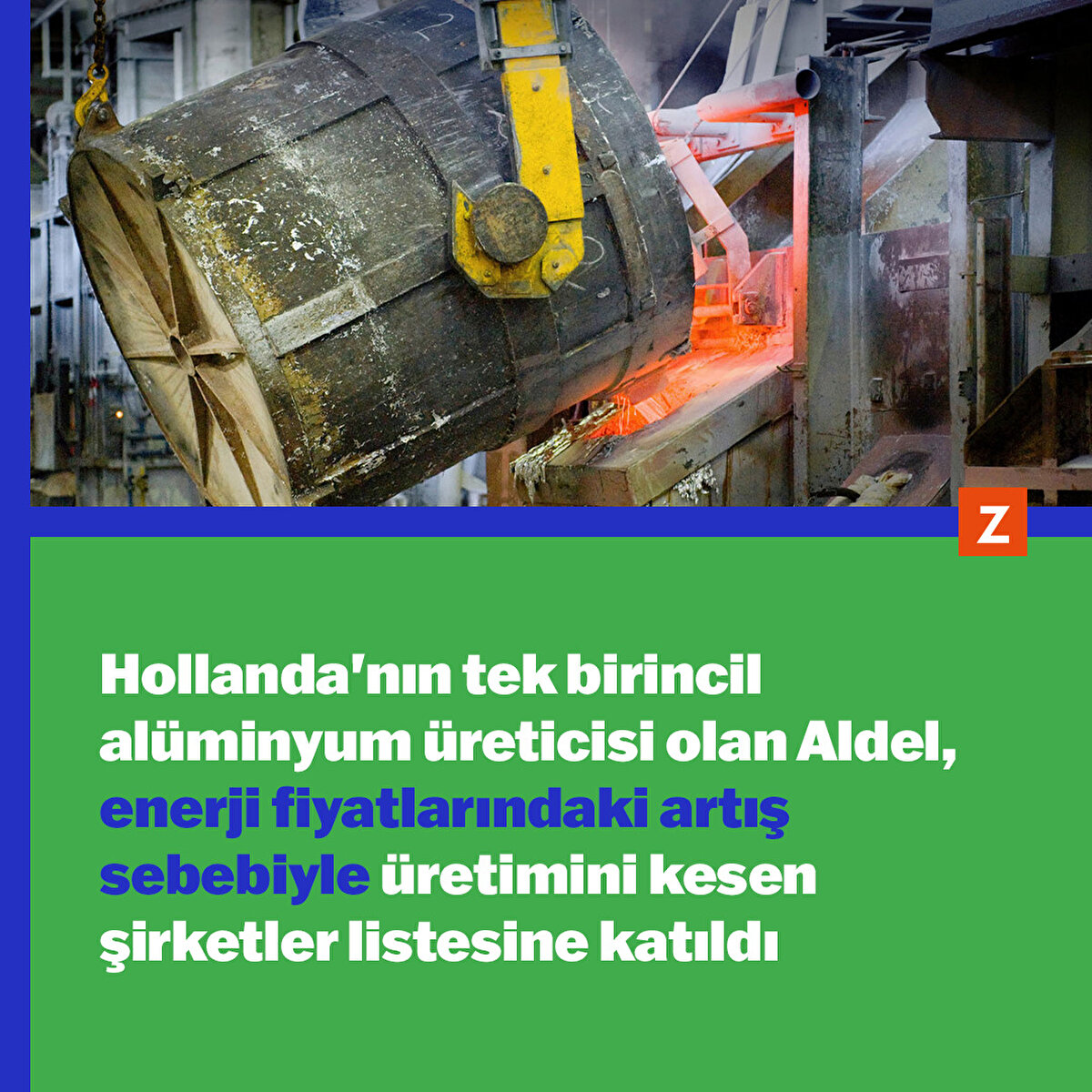 Alüminyum üretiminde enerji fiyat baskısı