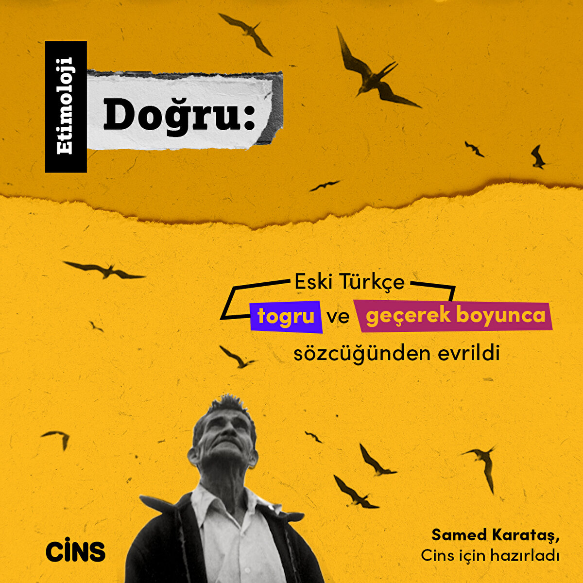 Eski T&#252;rk&#231;e anlamı dahi d&#252;ş&#252;nd&#252;ren doğru